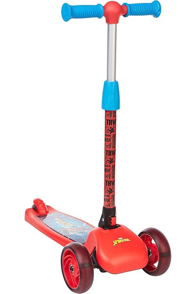 SPARTAN Three Wheels Spiderman LED Folding Scooter