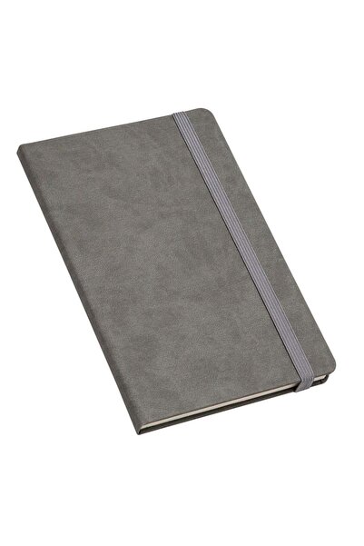 Muka Tarihsiz Günlük Ajanda-Defter Lastikli 13x21 cm Termo Deri Çizgili   160...