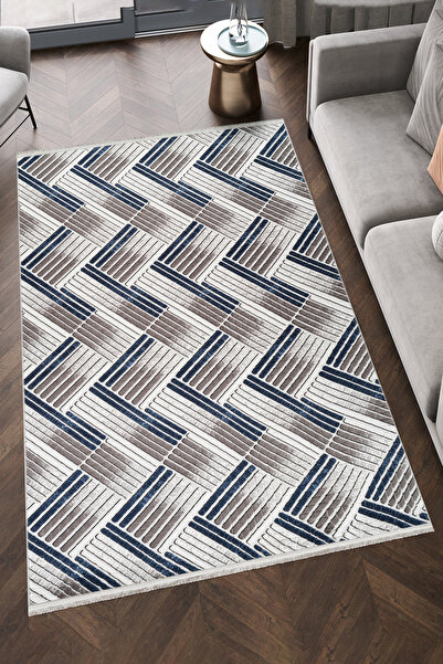 Adalıpanda Halı Modern Desenli, Kaymaz Tabanlı, Mutfak, Salon, Antre, Yıkanab...