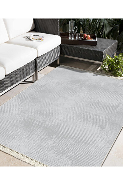 Modern home Yıkanabilir Kaymaz Dot Keçe Tabanlı Salon Halısı Yıkanabilir Halı...