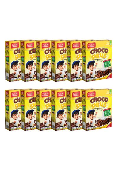 TURK GARDEN Choco Shells Chocolate Corn Flakes 500 g Pack of 12