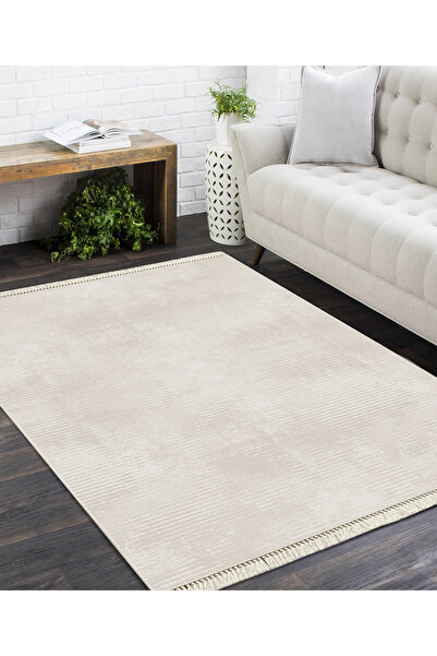 Modern home Yıkanabilir Kaymaz Dot Keçe Tabanlı Salon Halısı Yıkanabilir Halı...