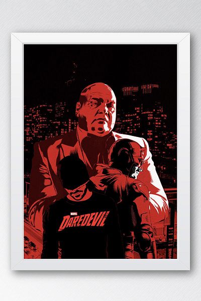 Saturn Επιτραπέζιο με κορνίζα Daredevil - Επιτραπέζια αφίσα της τηλεοπτικής σειράς Marvel