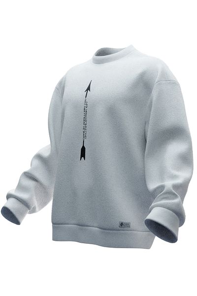 TURAN TACTICS OK (WITHOUT POETRY) PRINTED OVERSIZE SWEATSHIRT (UNISEX)