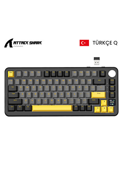 Meyer Gaming Attack Shark X85 PRO 2.4G Wireles/Bluetooth/USBC TriMode Gasket ...