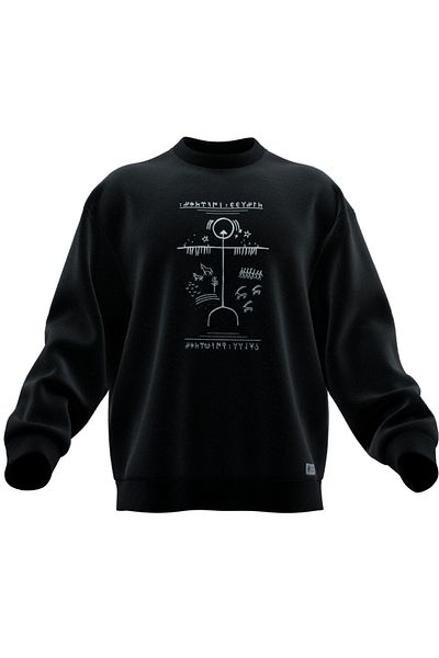 TURAN TACTICS SWEATSHIRT OVERSIZE CU DESIGN TAMBUR CAM (UNISEX)