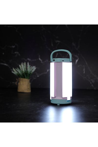 Olsenmark فانوس طوارئ LED قابل لإعادة الشحن مع لوحة شمسية - OME2769