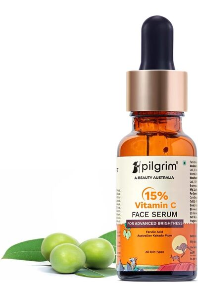 Pilgrim سيروم الوجه بفيتامين سي بنسبة 15% لبشرة متوهجة 20 مل