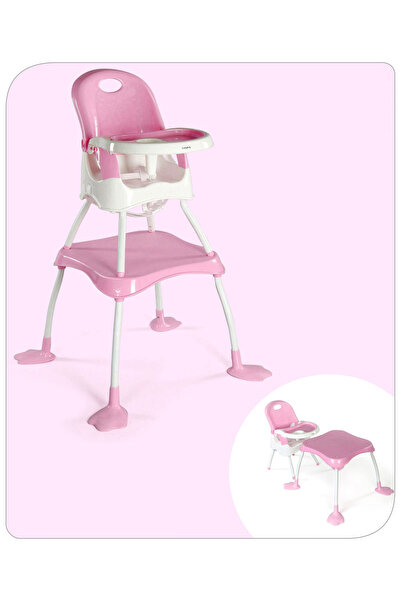 Babyhug كرسي طعام مرتفع 4 في 1 من Urban مع حزام أمان وقاعدة مضادة للانزلاق لل...