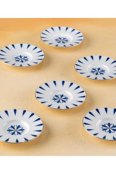 ACAR 5594 Dolly Fairy 6-Piece Porcelain Tea Plate