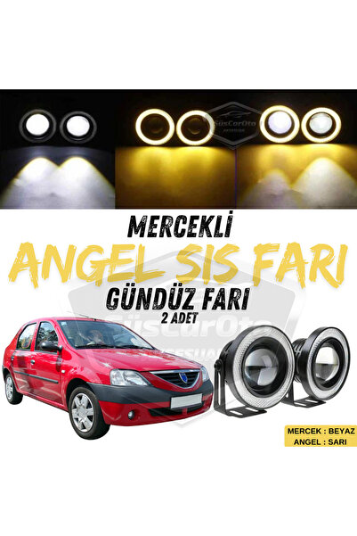 ŞüsCarOto Aksesuar Dacia Logan Uyumlu Üniversal Mercekli Angel Sis Farı Metal...