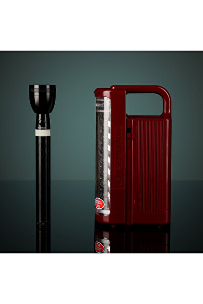 Olsenmark Rechargeable LED Lantern with Flashlight OMEFL2804