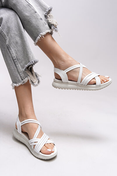 Riccon Λευκά γυναικεία σανδάλια Lilzenya - 00121005 Μοντέλο