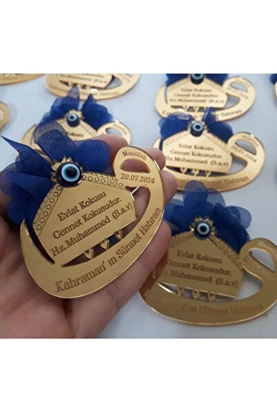 İSİM LAZER Sünnet Magneti/ Sünnet Mevlidi (20 adet jekatinli)