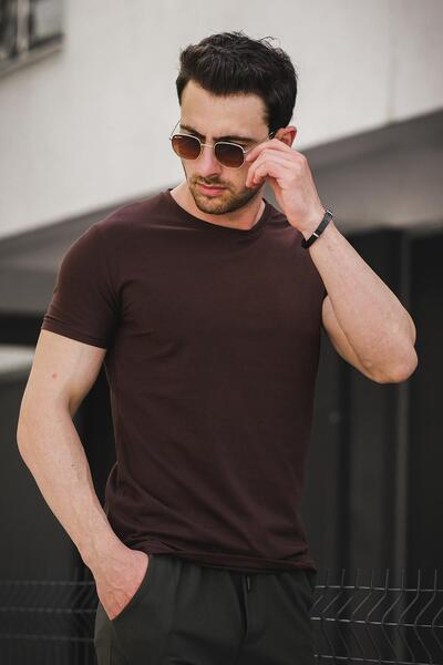 Oksit Ανδρικό μπλουζάκι FTX Slim Fit Lycra Crew Neck Basic