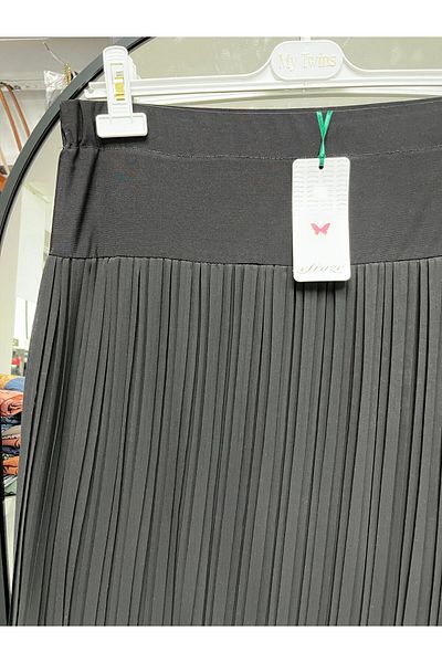 Zeynep Butik Φούστα με επένδυση από σιφόν πλισέ Efraze 415 1636