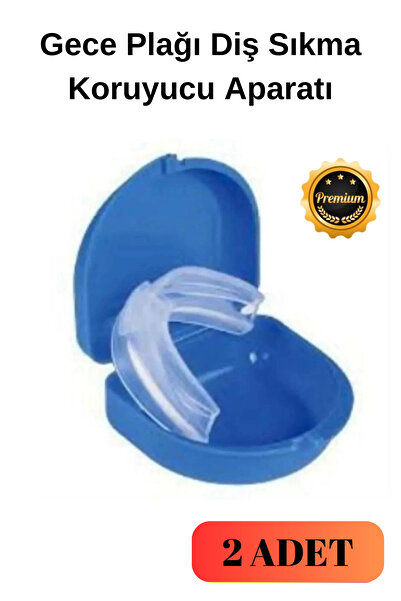 Caramiore Özel Seri 2'li Uyku Apnesi Gece Plağı Diş Gıcırdatma Önceliyi Diş K...