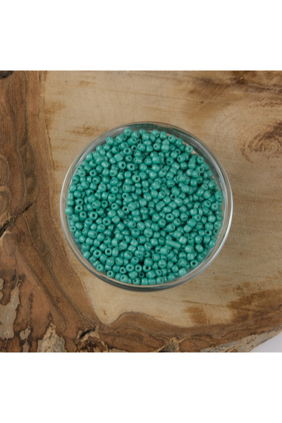 Prestij Boncuk Tirkizne ABC perle od peska - 3 mm, 500 grama, 8/0-854A