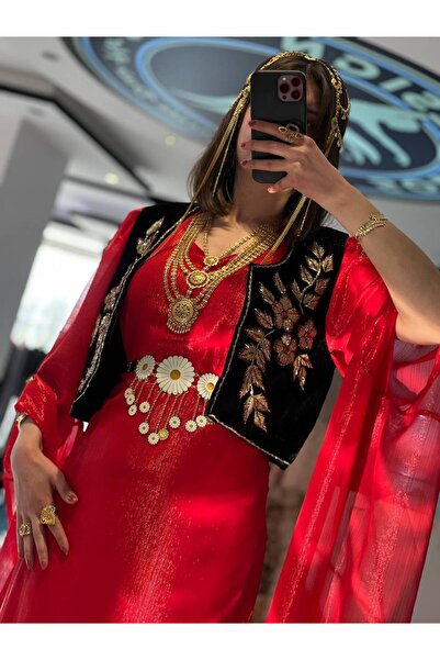 SOLİN YÖRESEL Kadın Yöresel Elbise Düğünlük Kaftan Abiye