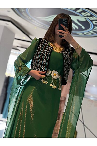 SOLİN YÖRESEL Kadın Yöresel Elbise Düğünlük Kaftan Abiye