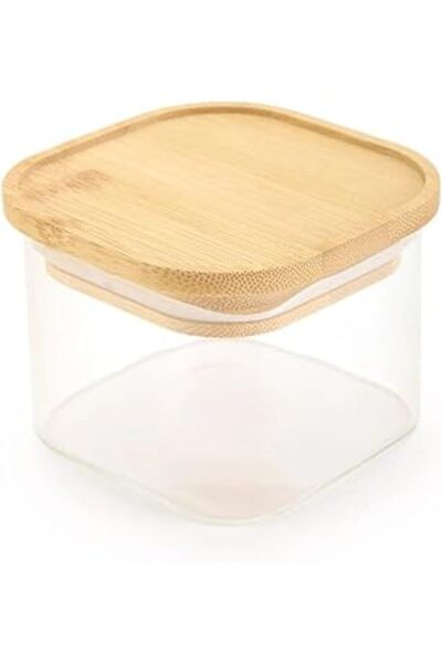 Genel Markalar Bambu Kahvaltılık Kapaklı Borosilikat Cam Kase Seti - Vakumlu ...