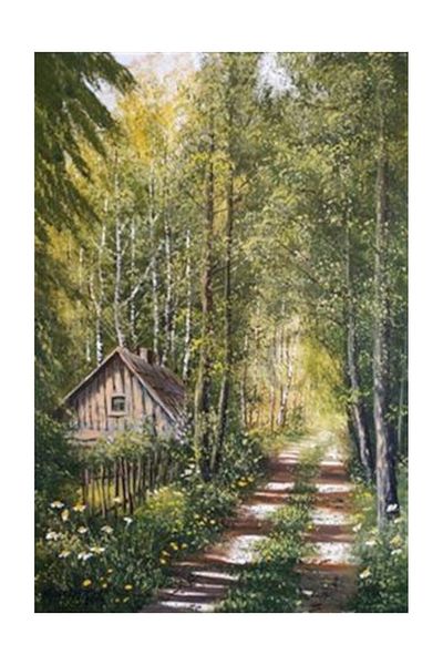 pixartsanat Pixart Art Diamond Mosaic Painting - Mountain House Road Diamond, Turkey 43*64