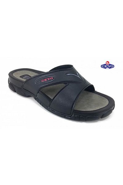 Ceyo 3200-1 Men's Slippers-Black