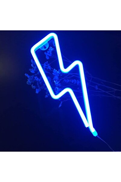 Primo Plus Lightning Strike LED Neon Sign Blue 35.8cm