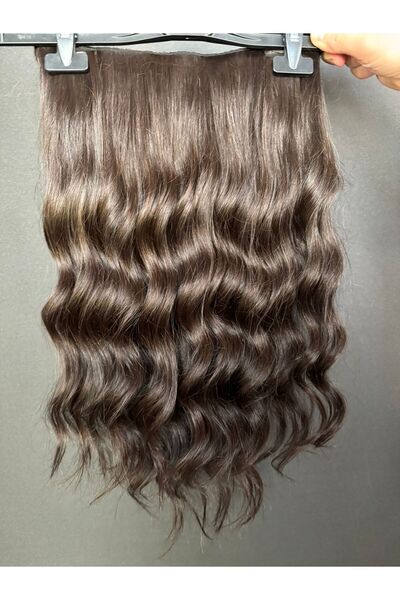 Suzan Peruk U part Geniş Çıtçıt saç +2 yan minik saç hediyeli %100 gerçek ins...