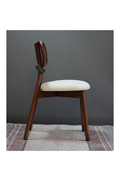 KleinHaus Furniture İbiza Ahşap Sandalye, Doğal Hazeran Örgü, Modern Tasarım (Değiştirilebilir Renk ve Kumaş)