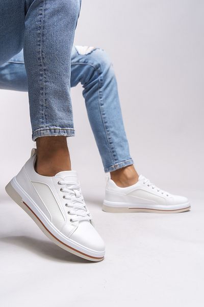 Riccon Clervoril Weiß Herren Sneaker - 0012479