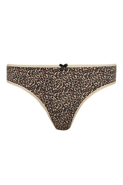 DeFacto 3er-Pack Slip-Höschen mit Leopardenmuster zum Verlieben – E4882ax