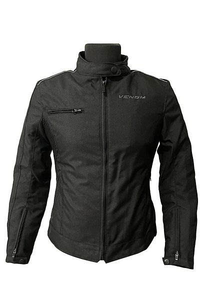 VENOM Alice Women's Biker Coat Black Lady Coat