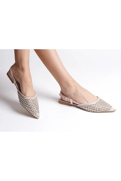 Kuum K76002 Women's Stone Evening Dress Ballerinas