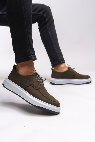 Riccon Raimfyr Erkek Sneaker 0012485 Haki Süet