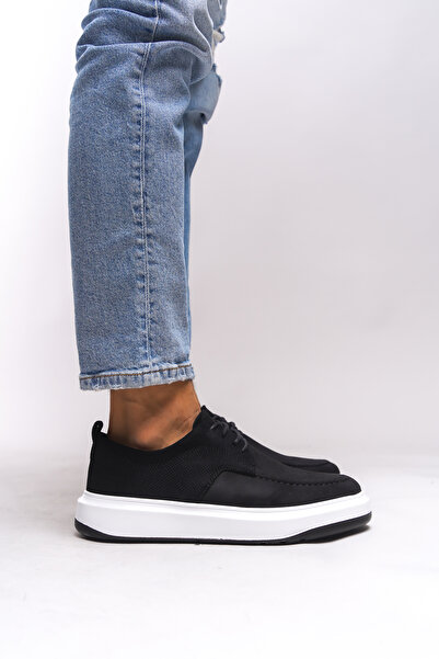 Riccon Pánské tenisky Raimfyr - 0012485 Černobílý semiš