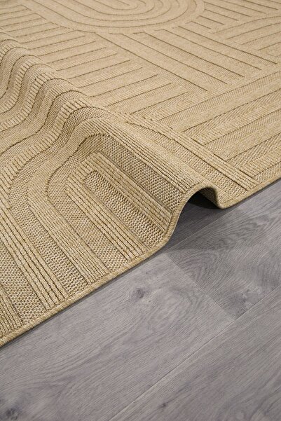 SANRUGS Home & Living Yıkanabilir Bukleli Örme Halı Modern İskandinav Antre S...