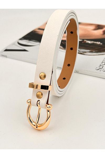 Descoin Opportunity Product Gold Buckle Women's Belt, Jacket Belt, Dress Belt, Trouser Belt