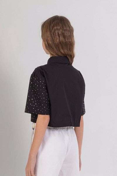 HAUSEkids Παιδικό πουκάμισο 9-14 ετών New Magic Cool Girl -Μαύρο