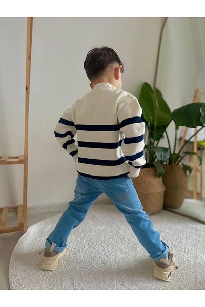 Masal Baby Kids سويت شيرت مخطط وبنطلون سفلي