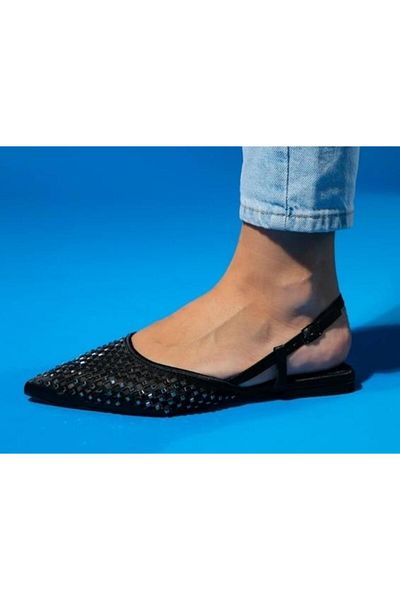 Kuum K76002 Women's Stone Evening Dress Ballerinas