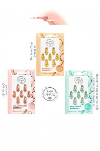 Bee Beauty 3-Piece Capsule Serum Set (Illuminating + Anti-Aging + Moisturizing)