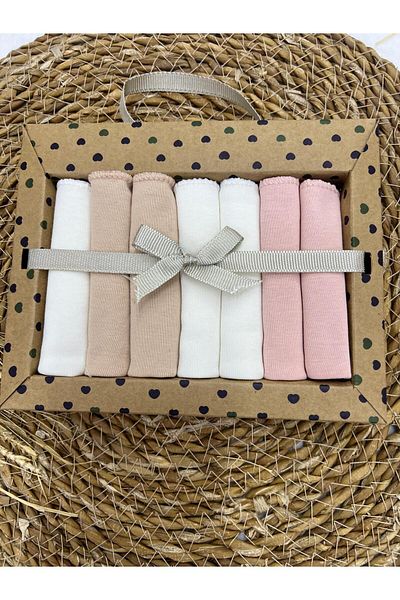 Caramell 2025 Model Uni Style Patterned Set of 7 Baby Mouth Wipes