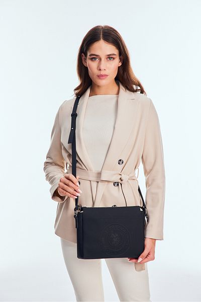 U.S. Polo Assn. Us24736 Model Negru Geantă Messenger Femei