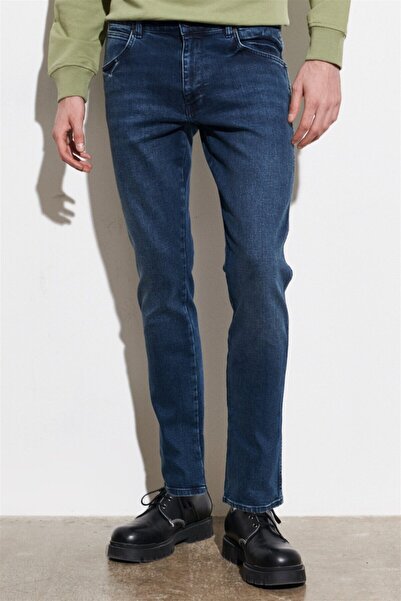 WRANGLER Larston Jean Штани Mid Blue