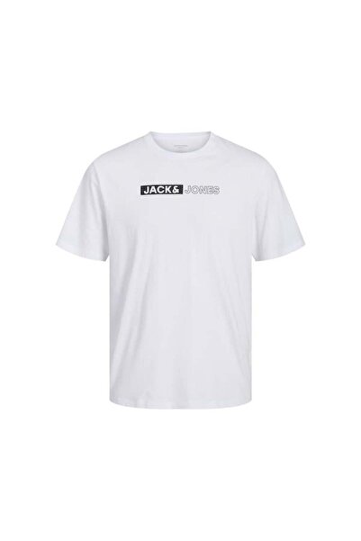 Jack & Jones Jjecorp Logo Tee Play SS O-Ausschnitt Weiß
