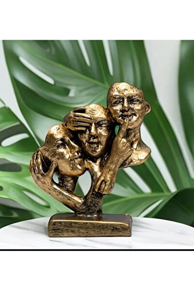 ShowArt Hediyelik Görmedim Duymadım Bilmiyorum 3 lü Suret ( 10cm)/ Dekoratif ...