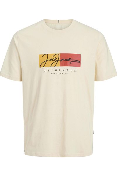 Jack & Jones JORFREDERIKSBERG BOX SCRIPT TEE SS CN LN A.HARDAL