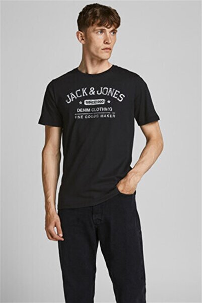 Jack & Jones Jjejeans tee ss o-neck noos black