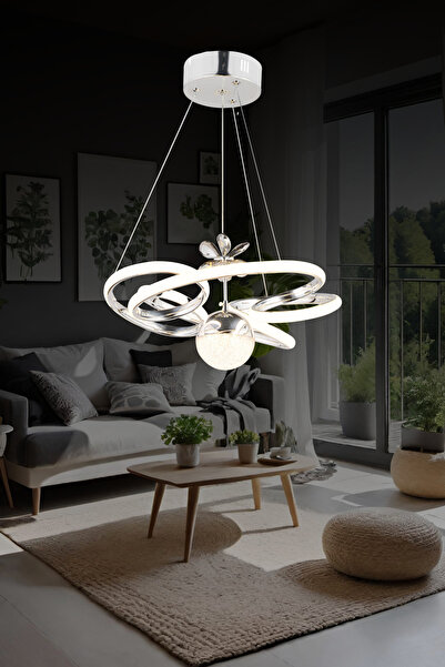 Genel Markalar Ld 031 Küçük Toplu Model Krom 3 Renkli Koridor Ve Mutfak Için Ideal Alüminyum Avize, 35x70